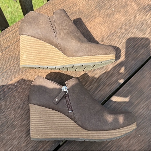 Brown Wedges Booties - Picture 2 of 2